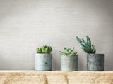 Wallpaper Silk Linen Weave Wallpaper // White