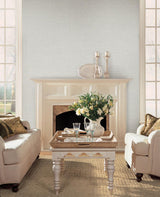 Wallpaper Silk Linen Weave Wallpaper // White