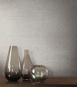 Wallpaper Silken Grasses Wallpaper // Silver Metallic