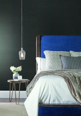 Wallpaper Sisal Grasscloth Wallpaper // Black