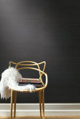 Wallpaper Sisal Grasscloth Wallpaper // Black