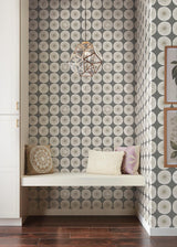 Wallpaper Soho Starburst Peel & Stick Wallpaper // Grey