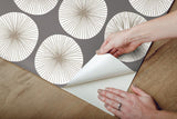 Wallpaper Soho Starburst Peel & Stick Wallpaper // Grey