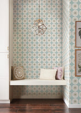 Wallpaper Soho Starburst Peel & Stick Wallpaper // Light Blue