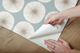 Wallpaper Soho Starburst Peel & Stick Wallpaper // Light Blue