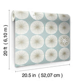 Wallpaper Soho Starburst Peel & Stick Wallpaper // Light Blue