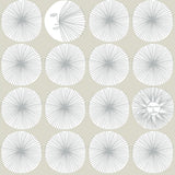 Wallpaper Soho Starburst Peel & Stick Wallpaper // Silver