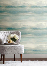 Wallpaper Soothing Mists Scenic Wallpaper // Blue