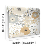 Wallpaper Spontaneity Wallpaper // Black Metallic