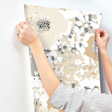 Wallpaper Spontaneity Wallpaper // Black Metallic