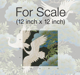 Wallpaper Sprig & Heron Wallpaper // Black