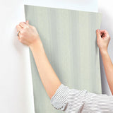 Wallpaper Stately Stripe Wallpaper // Blue & Pearl