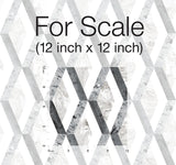 Wallpaper Statuary Diamond Inlay Peel & Stick Wallpaper // Grey