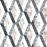 Wallpaper Statuary Diamond Inlay Peel & Stick Wallpaper // Grey