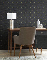 Wallpaper Stella Star Wallpaper // Black Metallic