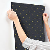 Wallpaper Stella Star Wallpaper // Black Metallic