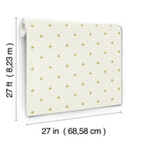 Wallpaper Stella Star Wallpaper // Off White Metallic