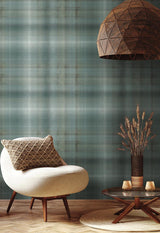 Wallpaper Sterling Plaid Wallpaper // Green