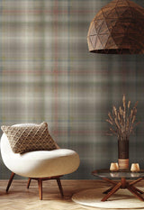 Wallpaper Sterling Plaid Wallpaper // Neutral