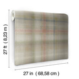 Wallpaper Sterling Plaid Wallpaper // Neutral