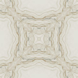 Wallpaper Stone Kaleidoscope Wallpaper // Cream & Charcoal Metallic