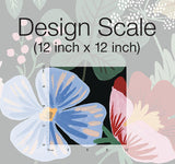 Wallpaper Strawberry Fields Peel & Stick Wall Mural // Black & Green