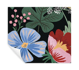 Wallpaper Strawberry Fields Peel & Stick Wall Mural // Black & Green