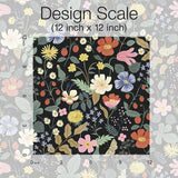 Wallpaper Strawberry Fields Wallpaper // Black & Green