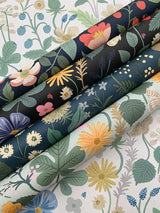 Wallpaper Strawberry Fields Wallpaper // Blue & Green