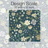 Wallpaper Strawberry Fields Wallpaper // Blue & Green