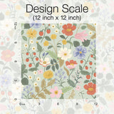 Wallpaper Strawberry Fields Wallpaper // Green & Pink