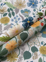 Wallpaper Strawberry Fields Wallpaper // Green & Pink