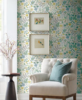 Wallpaper Strawberry Fields Wallpaper // White & Green