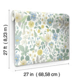 Wallpaper Strawberry Fields Wallpaper // White & Green