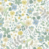 Wallpaper Strawberry Fields Wallpaper // White & Green