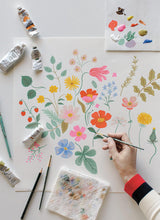 Wallpaper Strawberry Fields Wallpaper // White & Red