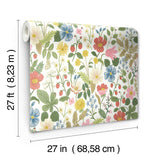 Wallpaper Strawberry Fields Wallpaper // White & Red