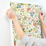 Wallpaper Strawberry Fields Wallpaper // White & Red