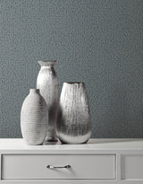 Wallpaper Stretched Hexagons Wallpaper // Blue