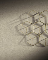Wallpaper Stretched Hexagons Wallpaper // Cream