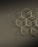 Wallpaper Stretched Hexagons Wallpaper // Dark Silver