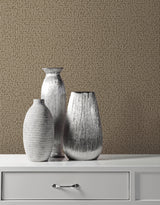 Wallpaper Stretched Hexagons Wallpaper Sample // Burnished Copper