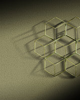 Wallpaper Stretched Hexagons Wallpaper Sample // Burnished Copper