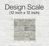 Wallpaper Stretcher Brick Peel & Stick Wallpaper // Grey