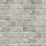 Wallpaper Stretcher Brick Peel & Stick Wallpaper // Grey