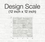 Wallpaper Stretcher Brick Peel & Stick Wallpaper // Light Grey