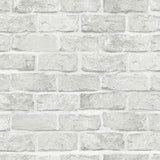 Wallpaper Stretcher Brick Peel & Stick Wallpaper // Light Grey