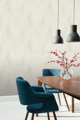 Wallpaper Stucco Finish Wallpaper // White