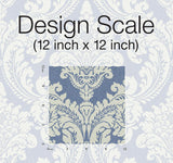 Wallpaper Tapestry Damask Wallpaper // Blue