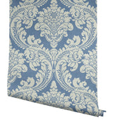Wallpaper Tapestry Damask Wallpaper // Blue